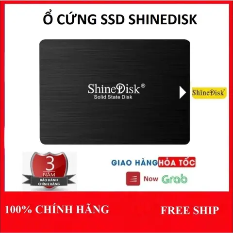 Ổ cứng SSD SHINEDISK 120GB, 240GB, 480GB dành cho máy tính, laptop, chuẩn sata3 6Gb, chính hãng bảo hành 3 năm