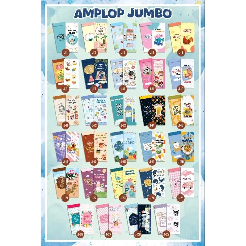 AMPLOP LEBARAN BESAR 2026 ISI 10 MOTIF PREMIUM AMPLOP LEBARAN BESAR 2026 ISI 10 MOTIF PREMIUM