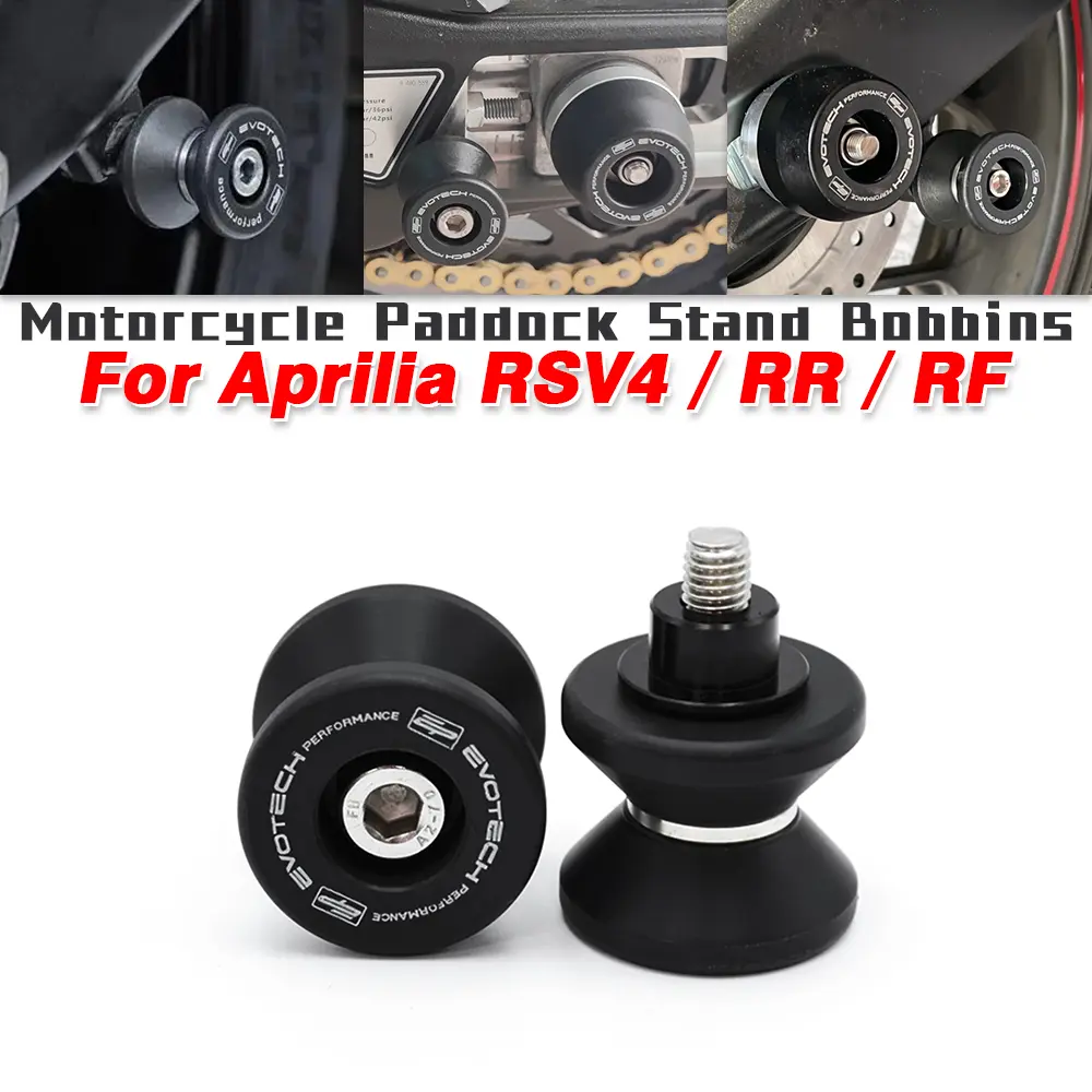 For Aprilia RSV4 / RR / RF Motorcycle Paddock Stand Bobbins Motorcycle Accessories Standing Brackets Screws Fit on Aprilia RSV4 RR