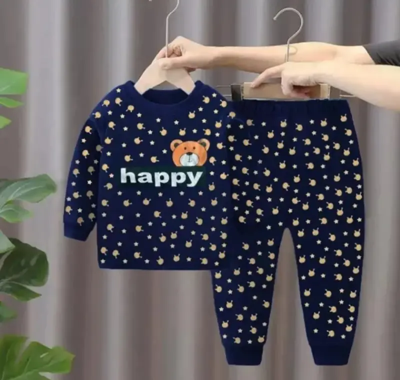 setelan baju tidur anak nyaman di pakai dari umur 1-5 tahun  Lengan 0