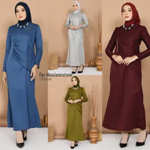 BEST SELLER DRESS BRIDESMAID MAXMARA LUXURY/DIVA DRESS GAMIS PESTA MEWAH/DRESS KONDANGAN VIRAL KEKINIAN/GAMIS MUSLIMAH PREMIUM/FAR MOSLEMSTORE Fit Mutiara