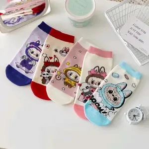 3 Pasang Kaos Kaki Labubu Anak Paud Tk sd Remaja Fashion Anak Cewek Motif Perempuan