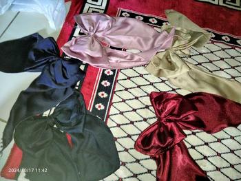 Product Review of jepit pita rambut Korea bahan satin mengkilap Wanita Orange kep from @**p 0** 0