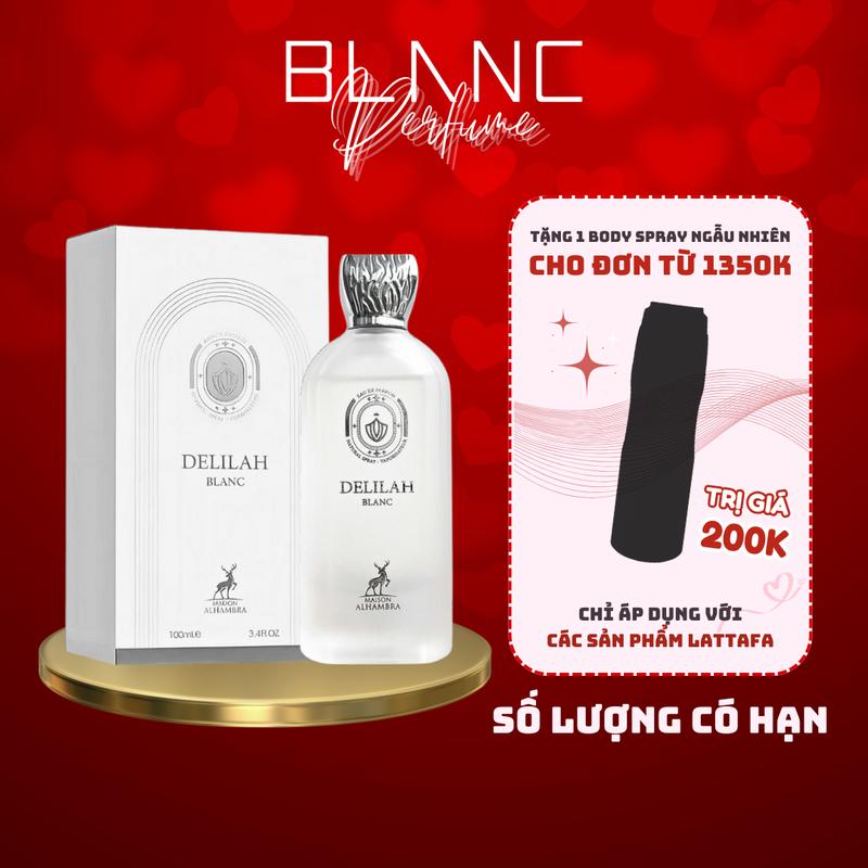 Nước Hoa Nữ Maison Alhambra Delilah Blanc EDP Perfume Cosmetic Xịt Thơm