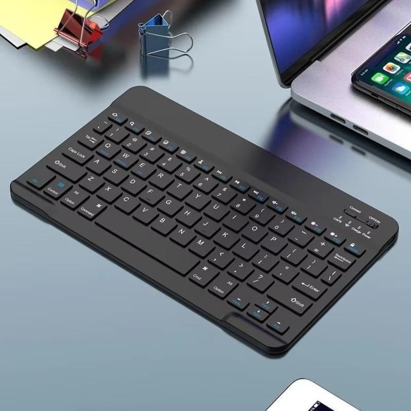 Thân thiện 10 inch Bàn phím mini Siêu mỏng Có thể sạc lại Bàn phím mỏng Kích thước nhỏ Không dây Bàn phím Bluetooth Sử dụng tại nhà