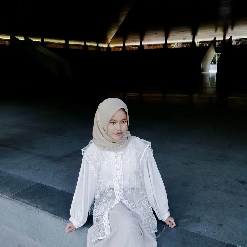 vest brukat white tanpa kemeja Wanita Atasan Rompi Cewek 1