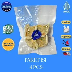 FROZEN Siomay Baso Tahu 90 % Tenggiri Premium 100 % Halal Isi 4 Pcs HOMEMADE