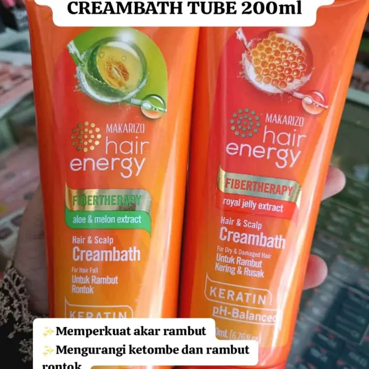 Makarizo hair energy fibertherapy creambath 200ml
