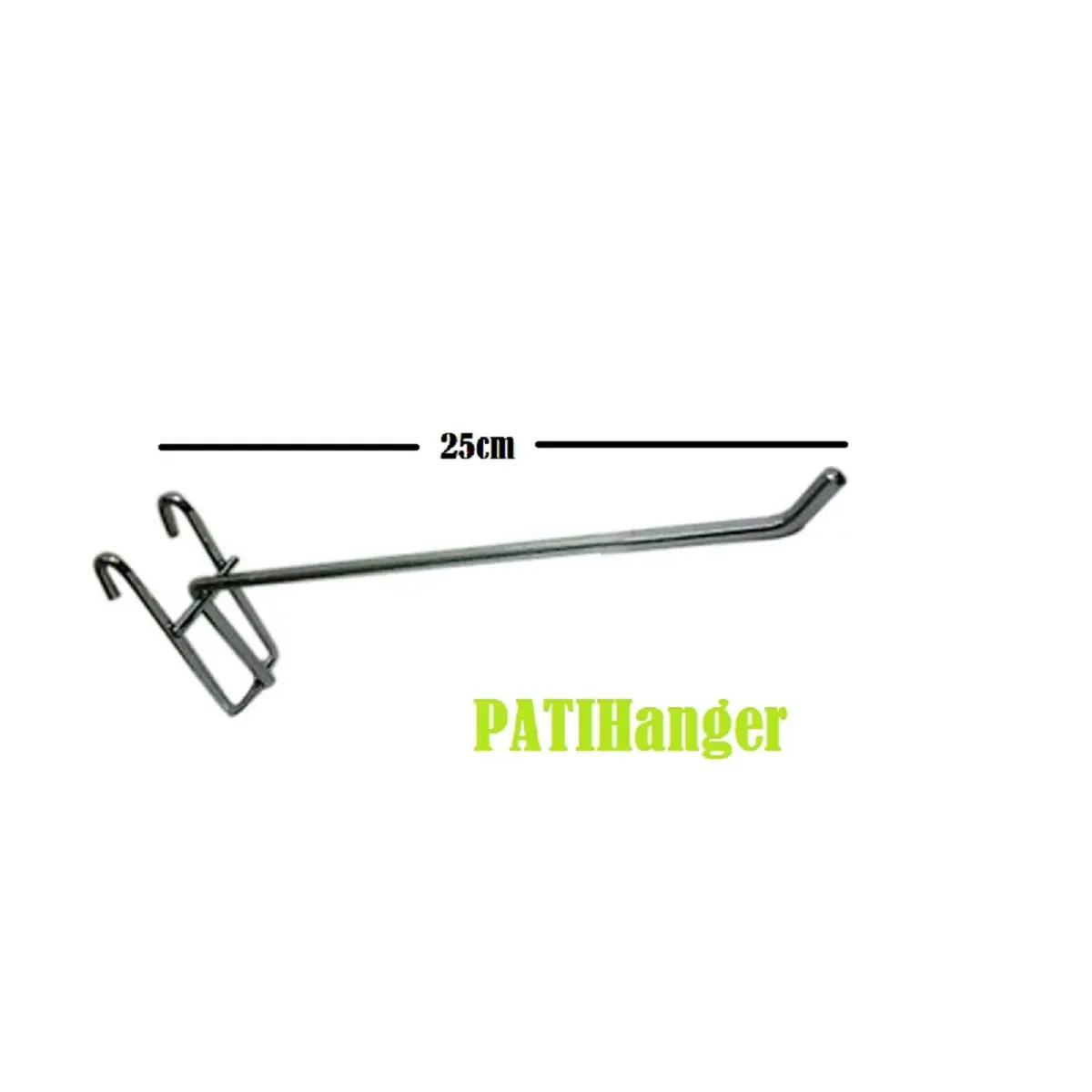 Gantungan Aksesoris Stainless Chrome Single Ram Ukuran 20cm 25cm 30cm -kaitan