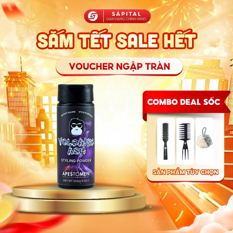 Bột Tạo Phồng Tóc Nam Volcanic Ash Styling Powder 25 Gram - Kiểm soát dầu thừa Tăng độ phồng Giữ nếp tự nhiên