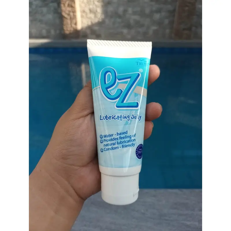 TRUST EZ Lubricating Jelly Water-Based Lubricant 75ml Condom Latex Safe