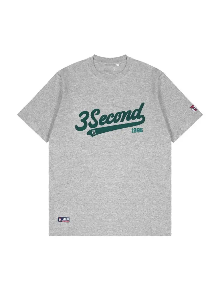 3Second Men's T-Shirt Short Sleeve Regular Fit Cotton Sporty Jscript 146122412