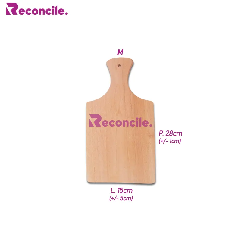 Reconcile AM03 Talenan Kayu Mahoni Gagang/Cutting Board/Alas memotong iris Bawang 4
