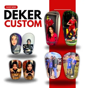 Deker Custom Dekker Lakop Pelindung Tulang Kering Kaki Bisa Custom Foto Shinguard Sepakbola Futsal Olahraga PVC Size S M L XL Bisa Request Foto Sesukamu