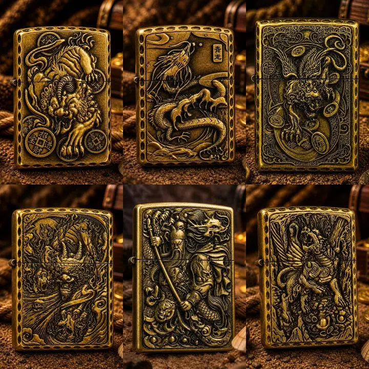PART 5 Pemantik Klasik Desain Metal Dengan Sumbu Bisa COD