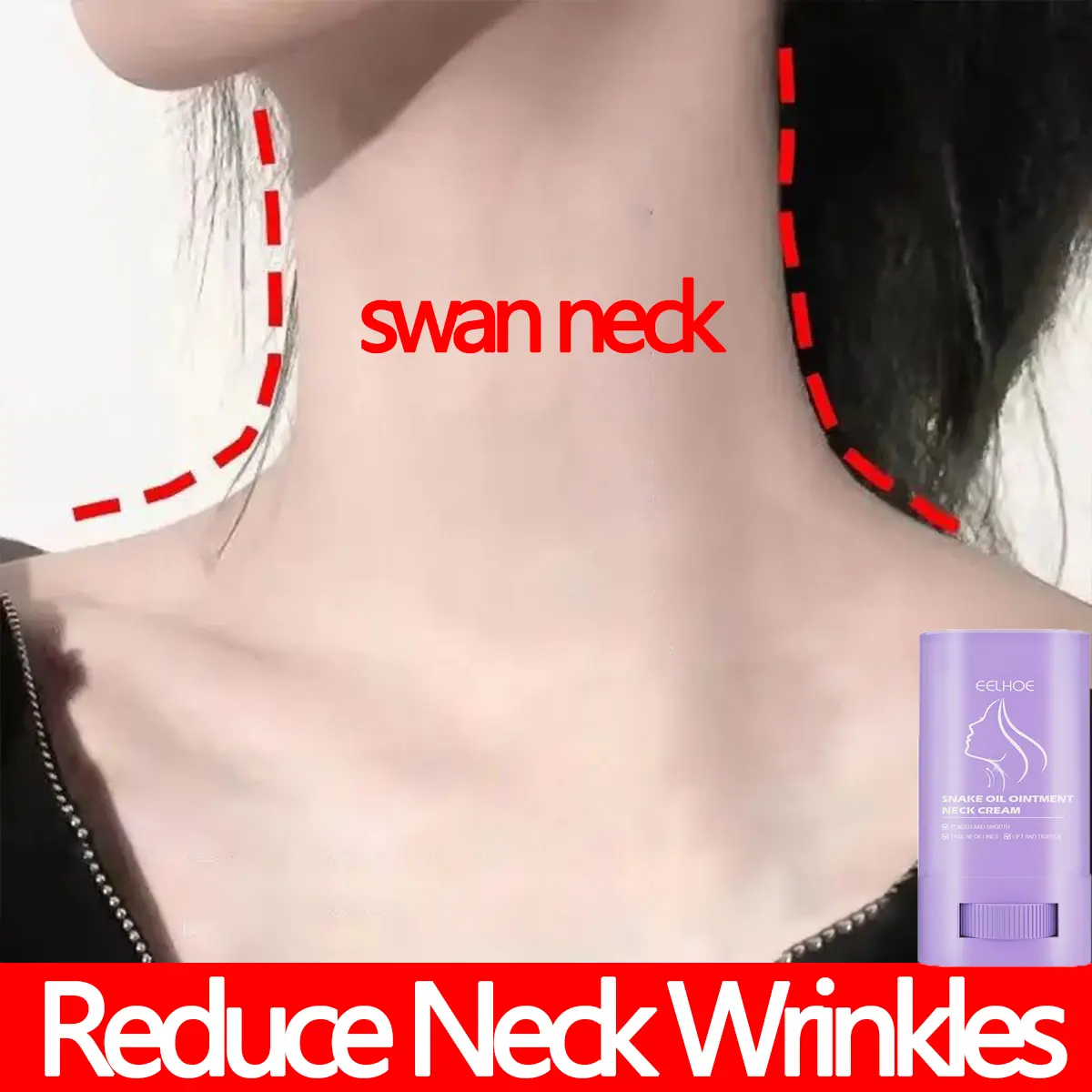 Neck Cream Krim leher Whitening Anti-Wrinkle anti wrinkle cream Snake Oil Cream Lighten neck line lift firm smooth whitening hydration Body Care
