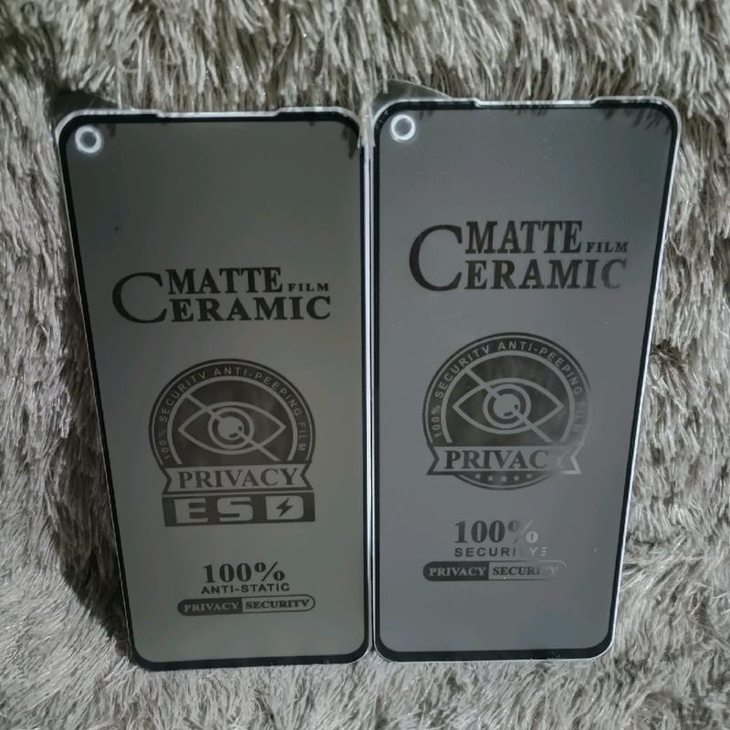 TG Tempered OP A5S/A7/A12/A11K/F9 Glass Ceramic Spy  Anti Gores Matte Privacy Anti SPY 5