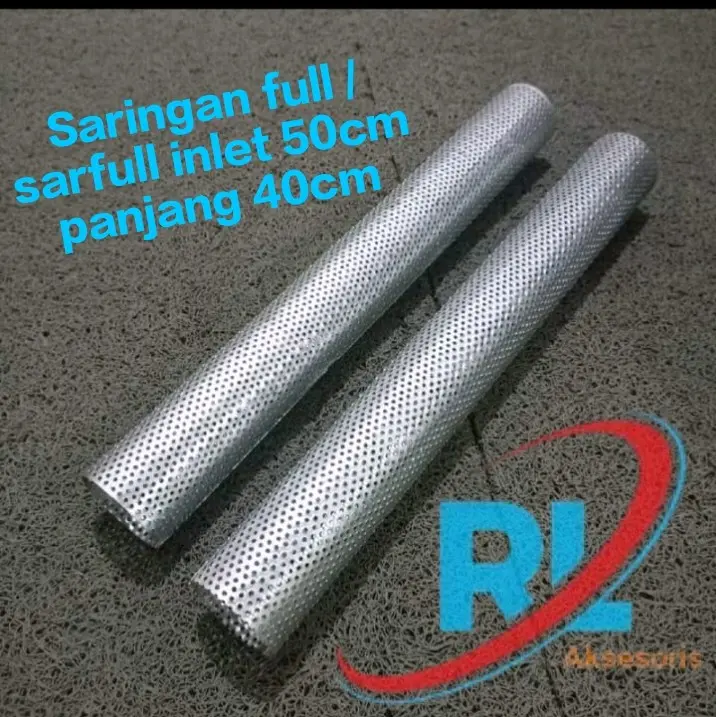 Saringan knalpot full /sarfull inlet 50 panjang 40cm Copy CMS TZM KWS shijiro DLL.  Motorcycle
