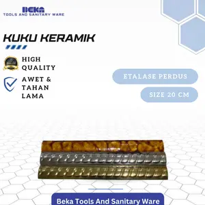 Kuku Keramik/Kuku Macan/BONBON Ukuran 20 cm Perdus Gold, Silver & Marble Brown