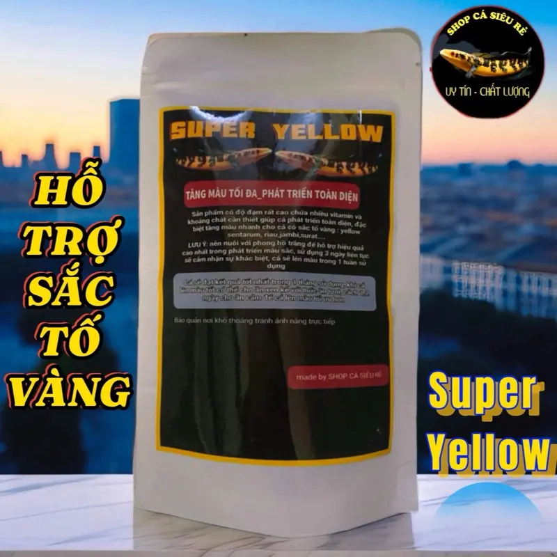 Cám hỗ trợ màu cho lóc cảnh Super yellow ,Super Red tăng sắc tố vàng đỏ hỗ trợ tiêu hóa 0