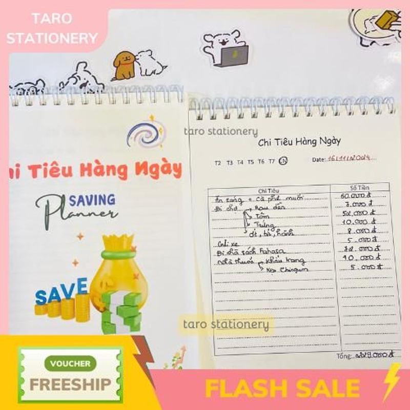 Sổ tay quản lý chi tiêu hằng ngày, Sổ lên kế hoạch tiết kiệm Taro Stationery