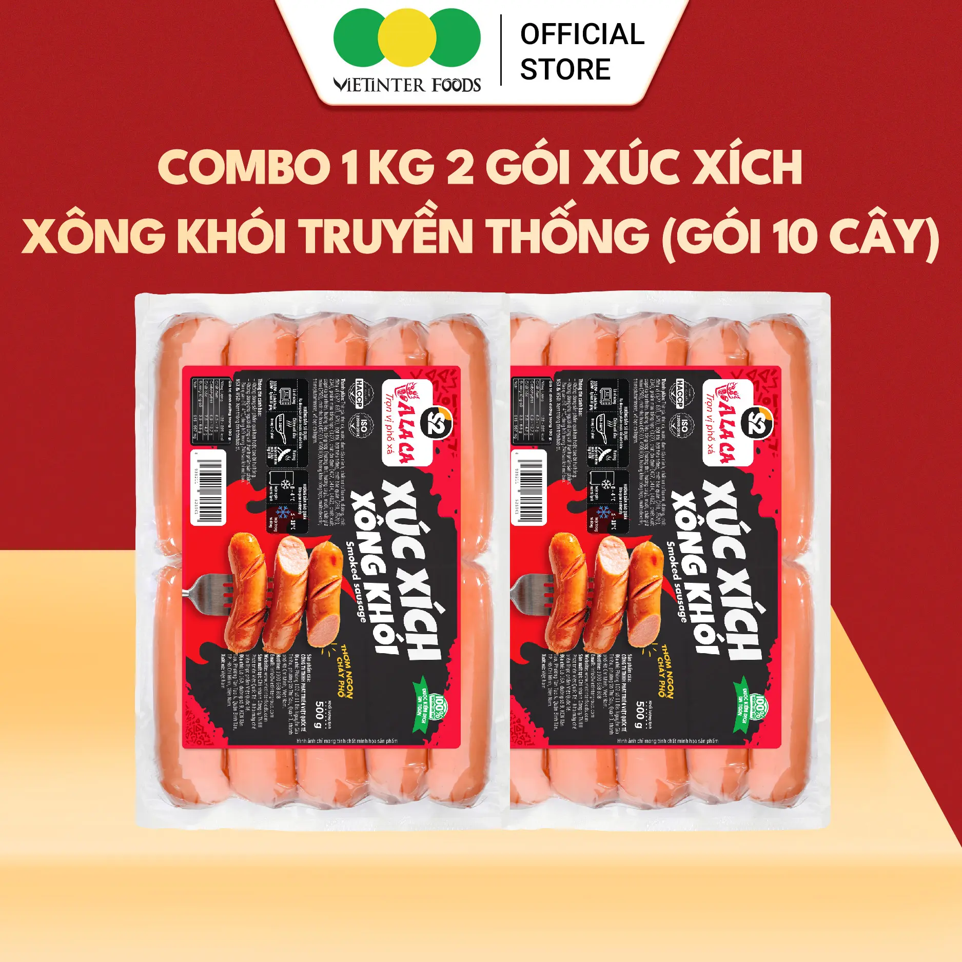Xúc Xích Xông Khói Alaca Vietinter Foods