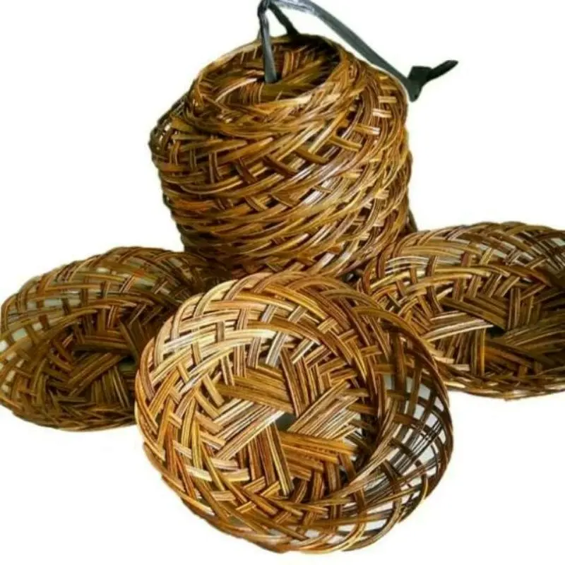 Piring Lidi Anyaman pernis grade A (20 Pcs ) piring lidi pernis | piring anyaman | piring anyaman rotan Piring Lidi Kodi Piring Saji Pirng Restoran 0