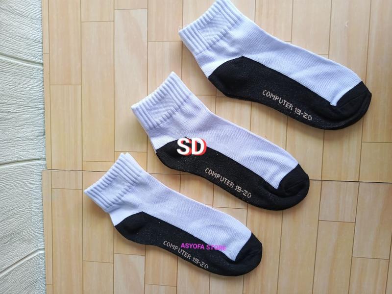 Product Introduction of ISI 6 PASANG KAOS KAKI PUTIH TELAPAK HITAM POLOS UKURAN ANAK SD/KAOS KAKI PENDEK COWOK DAN CEWEK UNTUK ANAK SD/KAOS KAKI ANAK SD UKURAN DI ATAS MATA KAKI Fashion 9