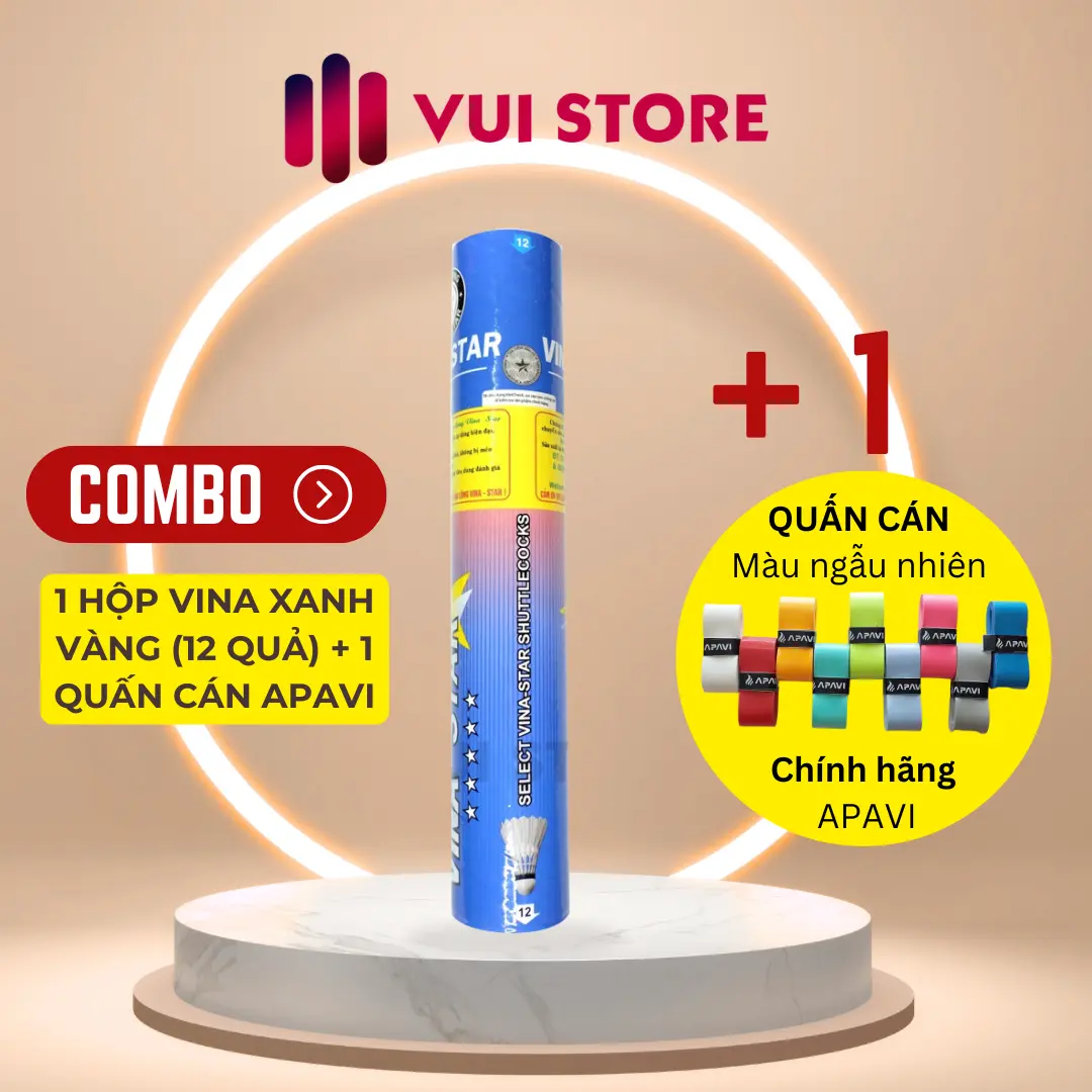 1 Hộp Vina xanh vàng (12 quả) + 1 QC