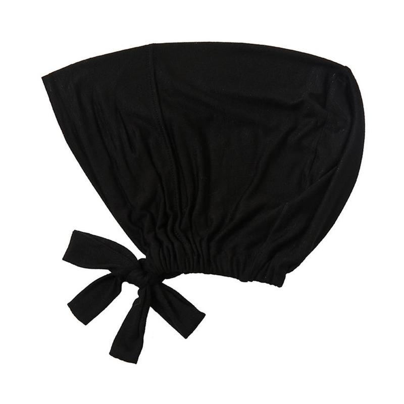 Product Introduction of Women’s Ladies’ Solid Color Plain Hijab Head Kerchief Head Sun Inner Cover Coverchief Wrap L2E9 23