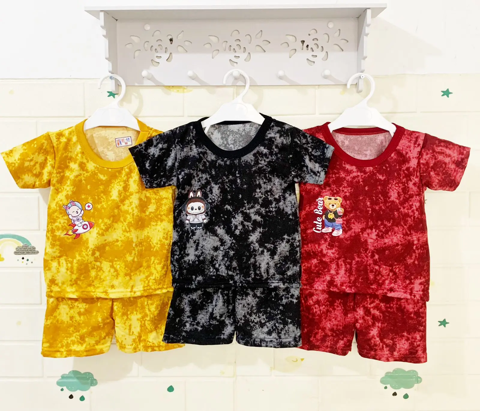 PROMO 3 PASANG STELAN ANAK FD 0-12 BULAN /STELAN BAJU ANAK/BAJU ANAK MURAH