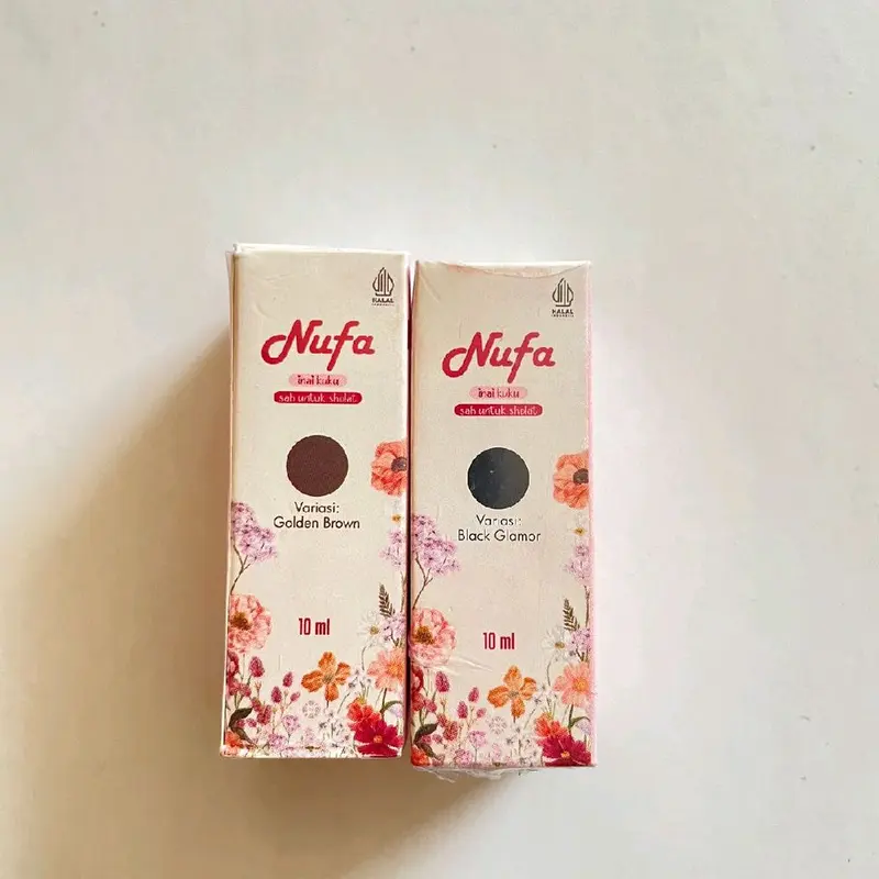 NUFA INAI KUKU kutek halal sah shalat- nufa henna muslimah Serum Vitamin Nail Art Polish 2