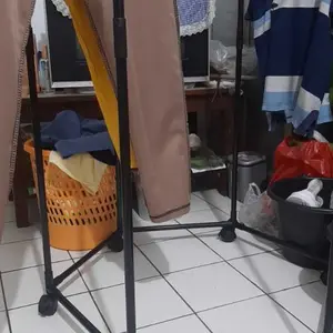 COD 【Homely】 Rak Pakaian 360 Derajat – Rak Pengering Serbaguna, Kokoh dan Mudah Dipindah untuk Kamar Tidur, Balkon & Kos Anak