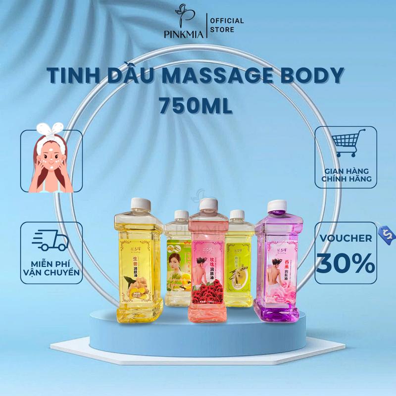  Tinh Dầu Ms Body Pinkmia Dầu Gừng Lavender Sả Chanh Oliu Hoa Hồng Thơm Dịu Nhẹ 