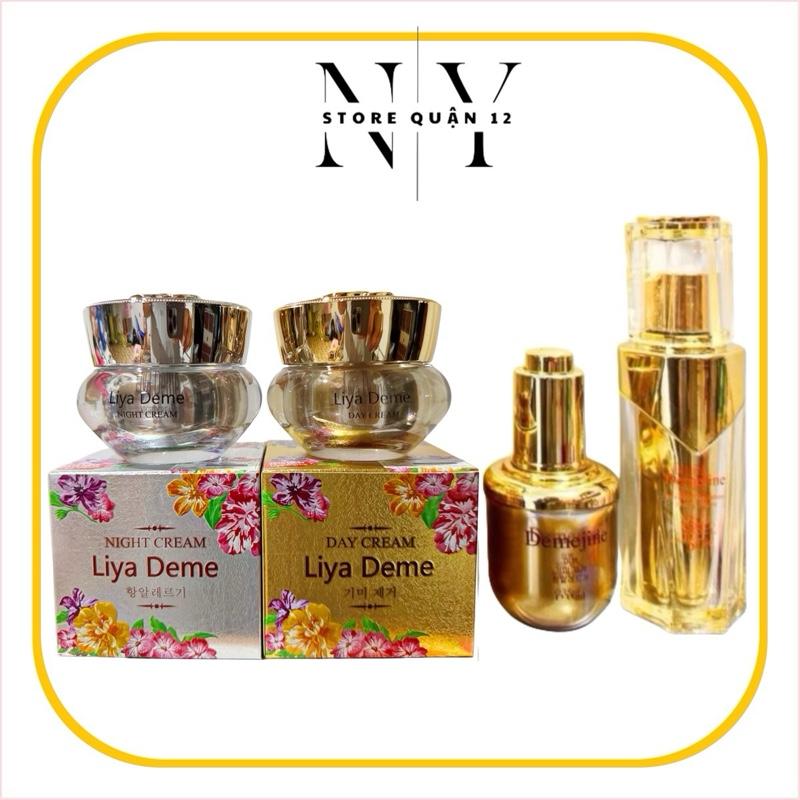  LIYADEME kem ngày + kem đêm + serum DEMEJINE 35ml + kem chống nắng DEMEJINE 40ml 