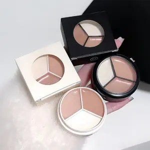 Concealer Contour Corrector 3 in 1 Cream Natural Light Skin Color Tahan Lama LA188 5172