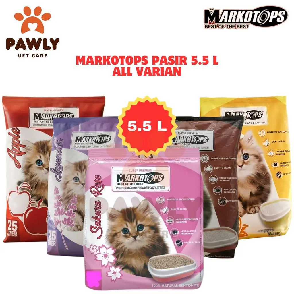 Markotops Pasir 5.5 Liter All Varian - Pasir Gumpal Wangi