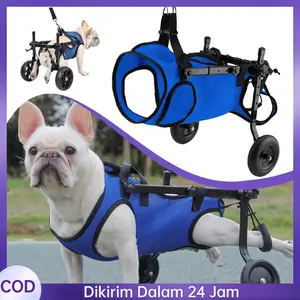 [COD] Troli Anjing Trolley Kucing Dog Cat Wheelchair 4-9kg Kursi Roda Alat Bantu Jalan Untuk Mobilitas Dan Terapi Penyembuhan Hewan