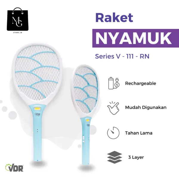 Raket Nyamuk LED VDR - Electronic Mosquito Killer