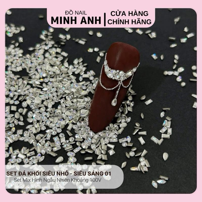 Khoảng 100 viên đá khối supper mini chân bằng chạy viền siêu sáng - hãng ANGELICA