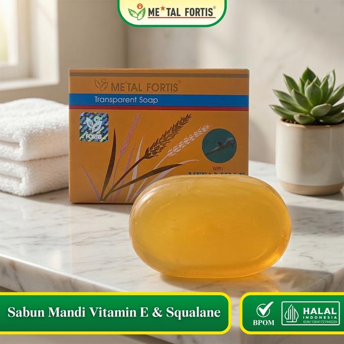 Gambar METAL FORTIS Transparent Soap 125g Sabun Mandi with Vitamin E & Squalane Melembabkan Kulit dari Metal Fortis Kota Administrasi Jakarta Barat Tokopedia