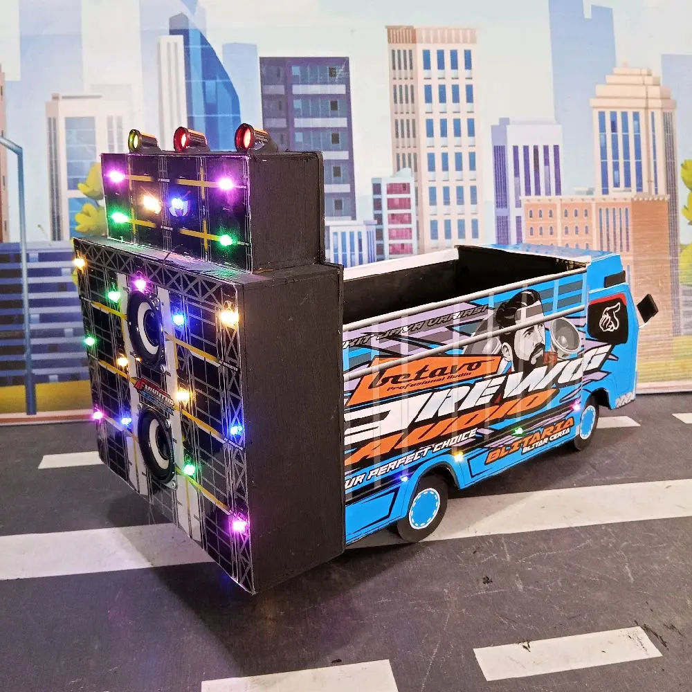 AF MINIATUR _miniatur Truk Horeg dengan Sound System Bahan Triplek Ukuran 25x27x7cm Bisa Bunyi & Bisa Di Cas Speaker 2 Inch Isi 2pcs Sudah Pake Bluetooth AF MINIATUR _miniatur Truk Horeg dengan Sound System Bahan Triplek Ukuran 25x27x7cm Bisa Bunyi & Bisa Di Cas Speaker 2 Inch Isi 2pcs Sudah Pake Bluetooth