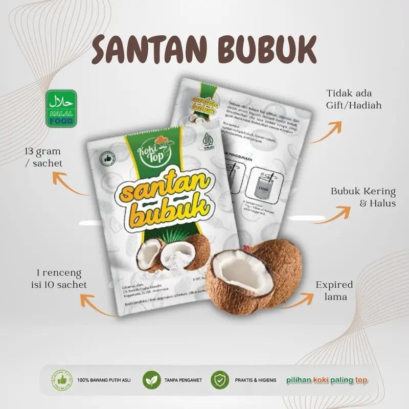 santan bubuk / kokitop / kwalitas premium