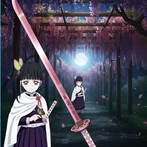 PEDANG MAINAN SHINOBU KOCHO Kayu Full Solid 80cm Finishing Halus Cocok untuk Karakter Anime & Game