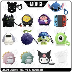 Case For Robot T50S Casing Silicone Pro 4 Silikon Roker Wonder EB811 TWS Karakter Lucu Polos Hitam Clear Karakter 3D Kartun