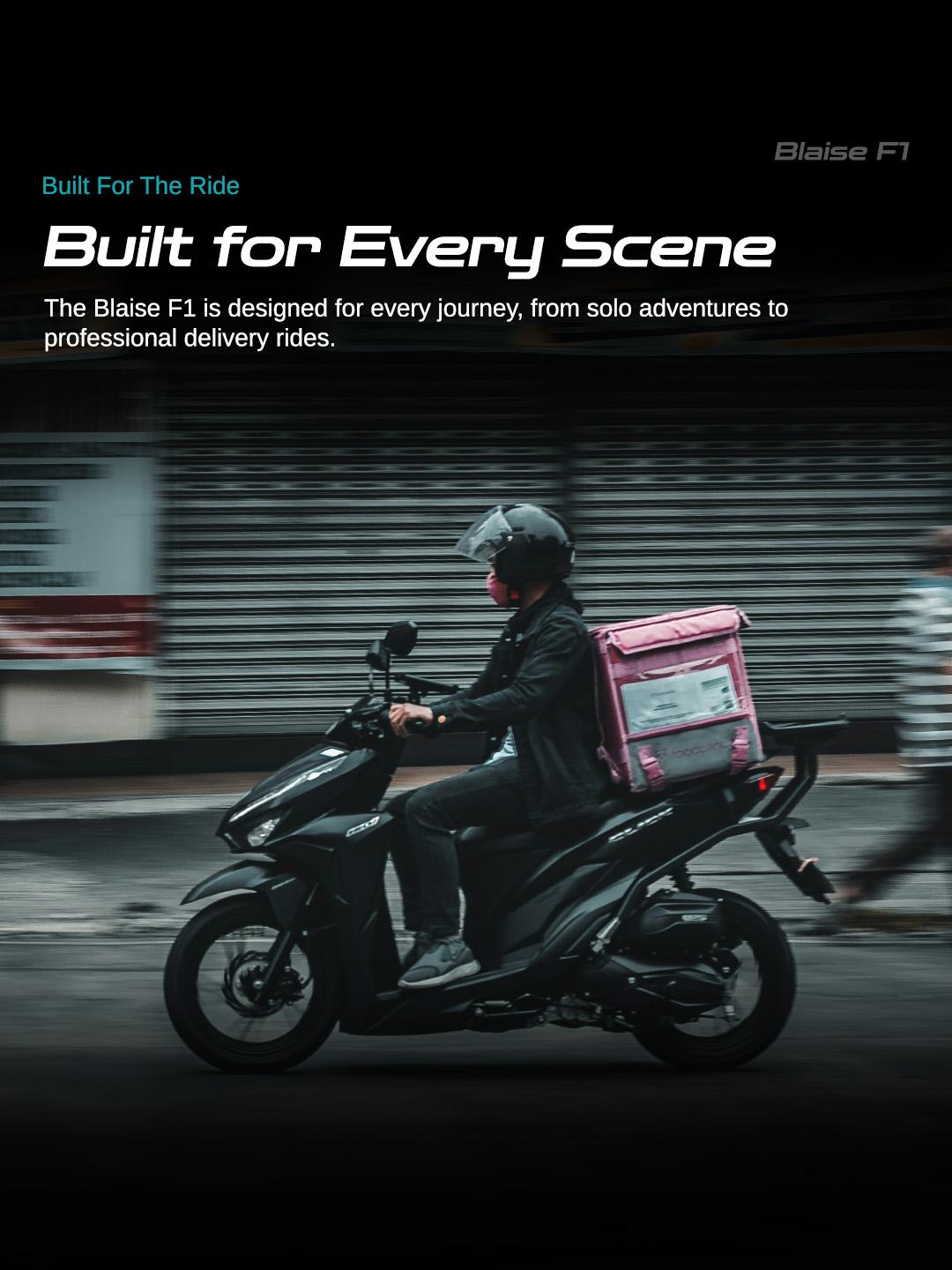 BLAISE F1 Headset Helm Bluetooth Suara Jernih Baterai 30 Jam Pasang Gampang [REKOMENDASI]