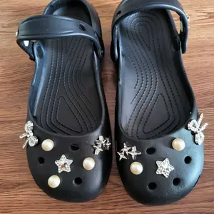TEFANSY Aksesori sepatu gesper sepatu tiga dimensi sepatu dekoratif sandal sandal gesper sepatu yang bisa dilepas sepatu kartun lucu sepatu wanita