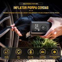 Gambar 【Produk Baru】Pompa Ban Motor Pompa Ban Elektrik 4000mAh 150PSI Pompa Ban Mobil Pompa Ban Sepeda Dengan Power Bank Dan Lampu Penerangan - Black dari KMILES Kota Administrasi Jakarta Pusat 4 Tokopedia