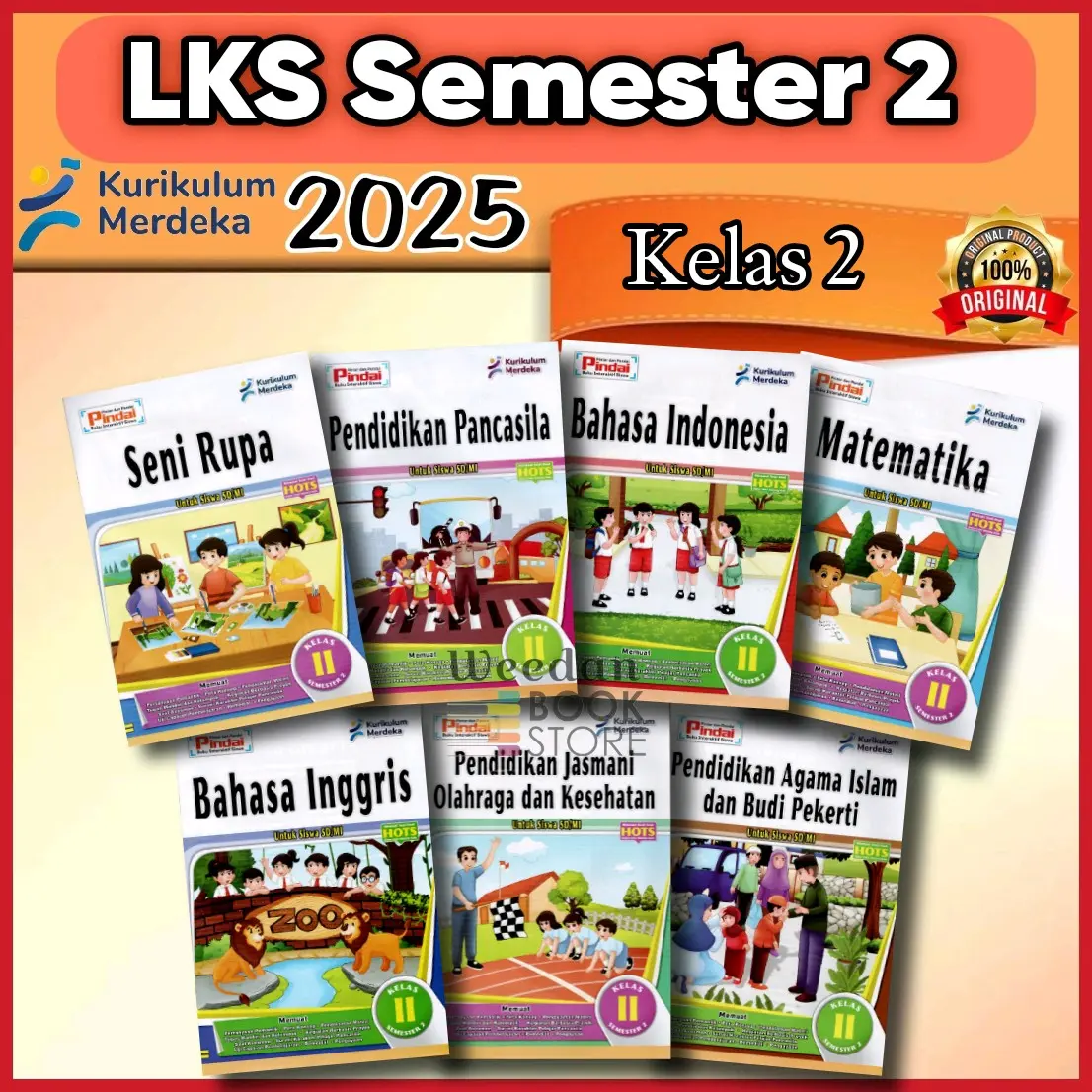 [ 2025 ] LKS PINDAI Kelas 2 Sd Semester 2 Kurikulum Merdeka Cv Arya Duta Terbaru