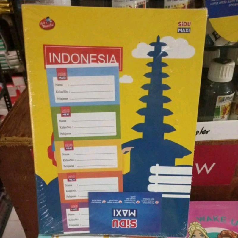 Sinar Dunia Buku Tulis SIDU MAXI Ukuran Boxi B5/ 42 Lembar - Jual Pak ( isi 5 ) 2